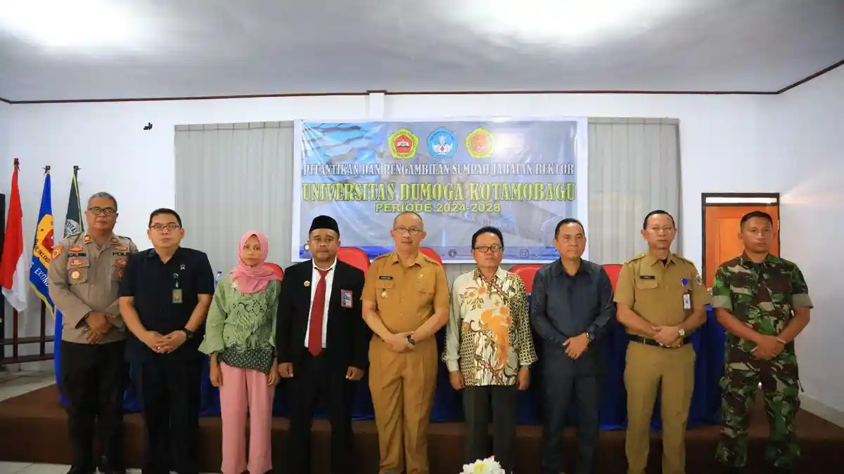 Asripan Nani Lantik Rektor Universitas Dumoga Kotamobagu Sulawesi Utara