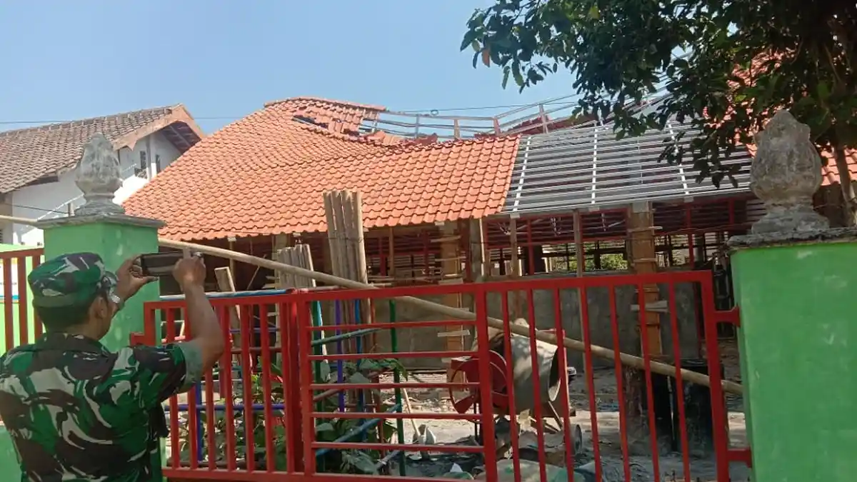 Baru Tahap Pembangunan, Atap TK Negeri Semin Roboh
