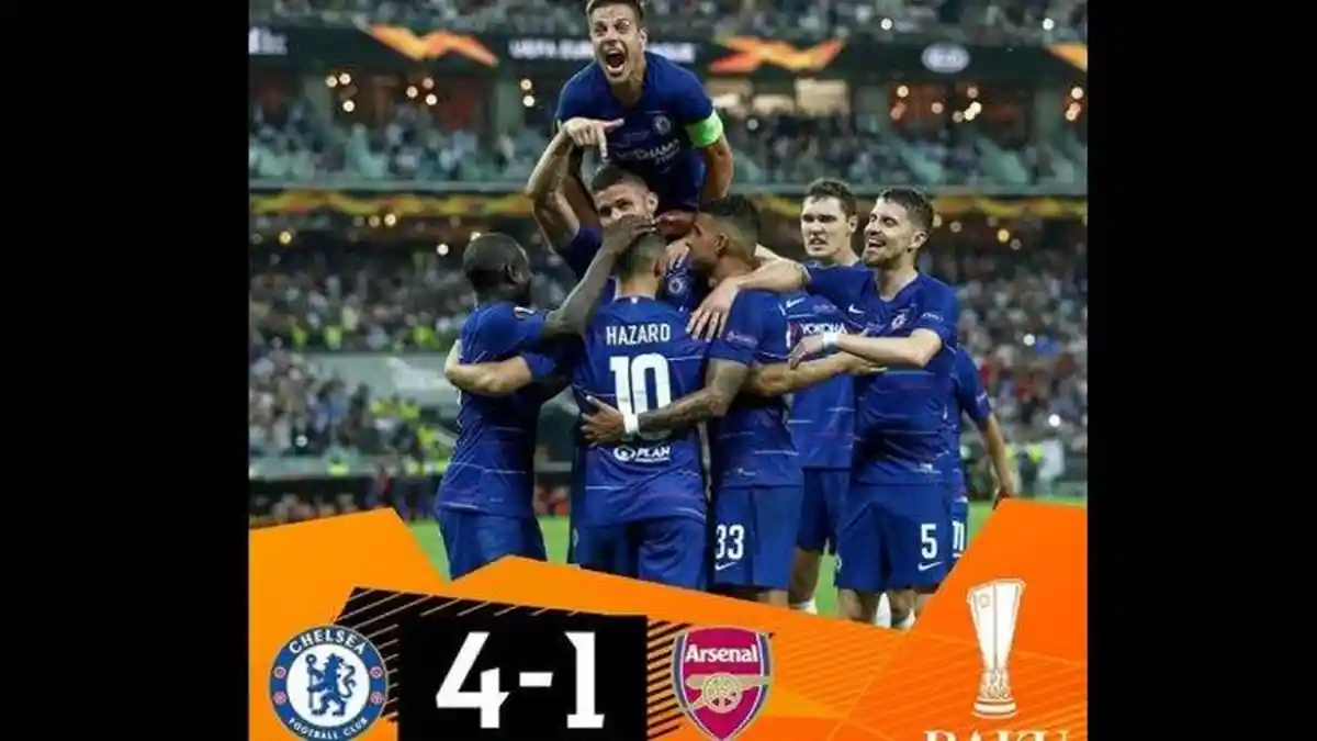 Chelsea Juara Liga Eropa Usai Bantai Arsenal 4-1