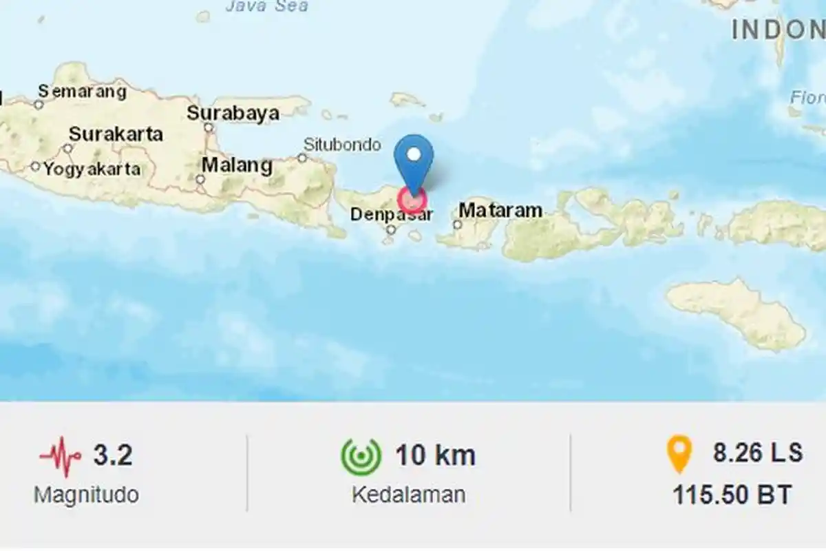 Gempa Pagi Ini Melanda Karangasem Bali, BMKG: Berpusat di Darat