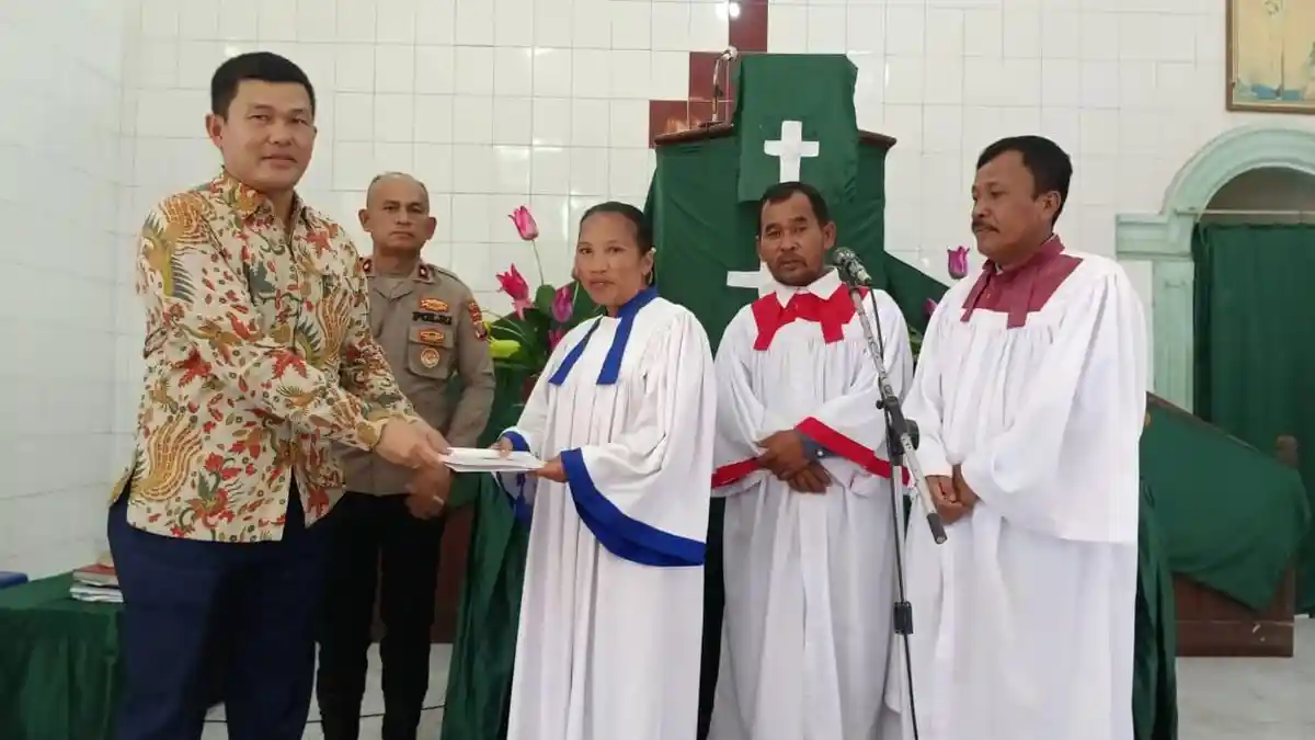 Minggu Kasih, Kapolres Simalungun: Tingkatkan Kepercayaan Publik dan Sukseskan Pemilu Damai