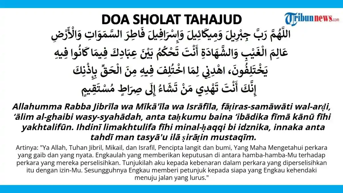 Doa Sholat Tahajud, Amalan Mustajab di Sepertiga Malam Terakhir agar Hajat Dikabulkan