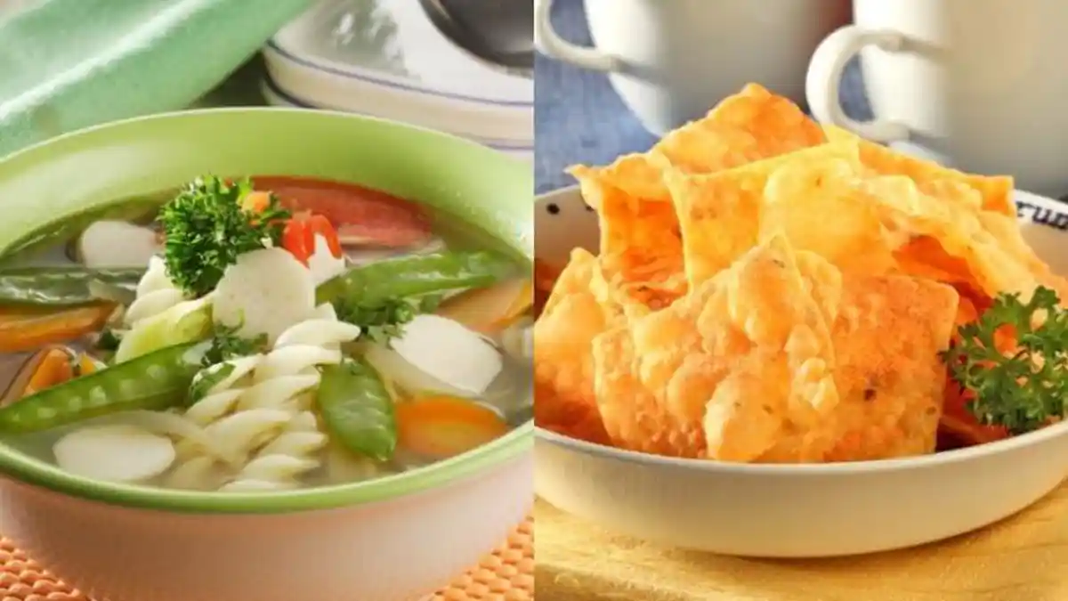 Resep Sup Pasta Bakso dan Keripik Pangsit, Cocok untuk Hidangan Makan Malam Bersama Keluarga