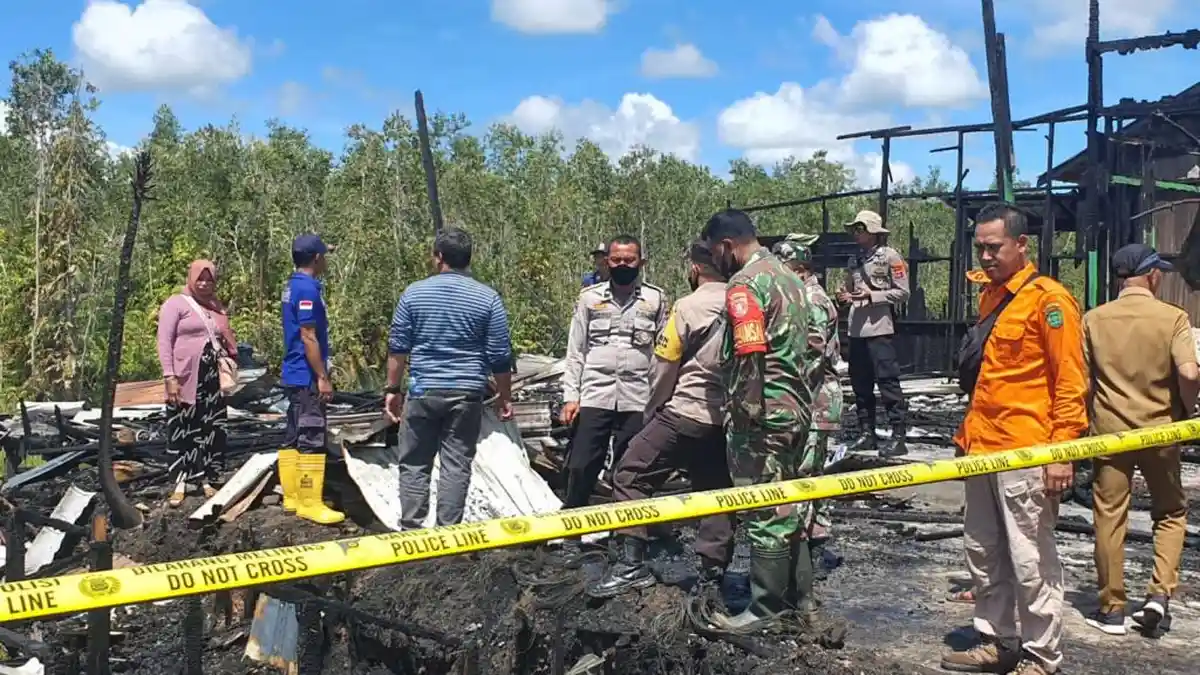 Kebakaran di Kalsel, Selain Dua Rumah, Api di Tapin Hanguskan Tujuh Unit Sepeda Motor