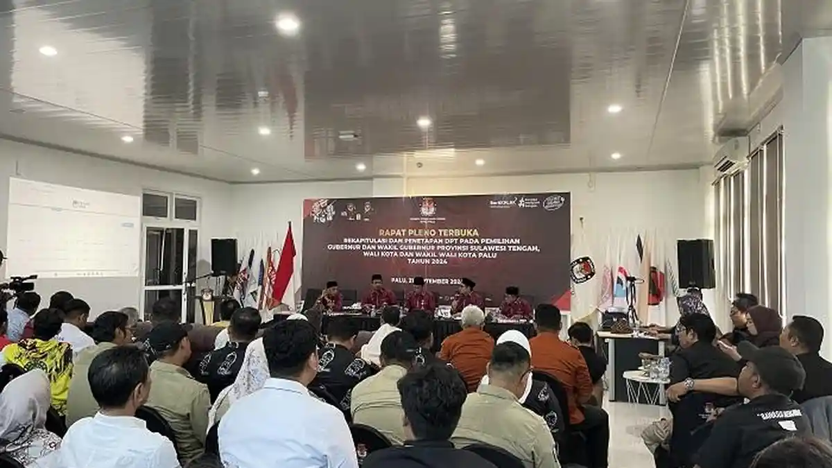 Rapat Pleno, KPU Palu Bahas DPT Pilgub dan Pilwali 2024