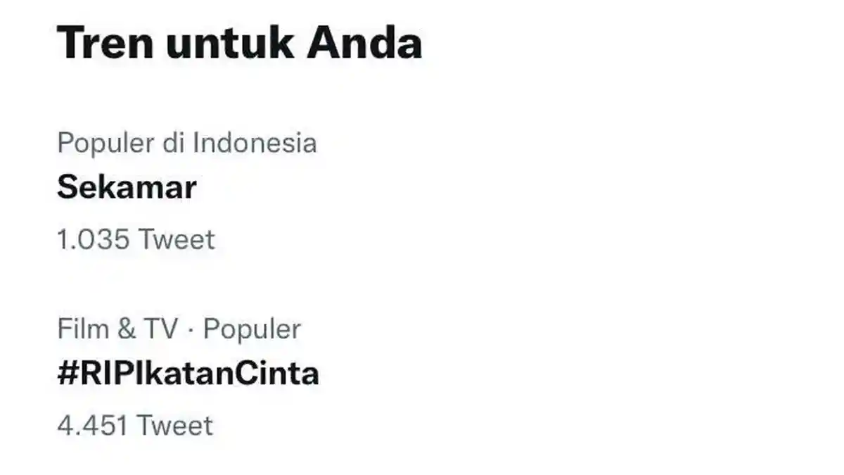 Sinetron Ikatan Cinta Dapat Protes dari Netizen, #RIPIkatanCinta Ramai di Twitter
