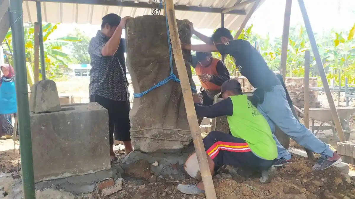 Arca dan Yopi di Pasar Bunder Terbengkalai, Kodim 0725/Sragen Lakukan Pembugaran