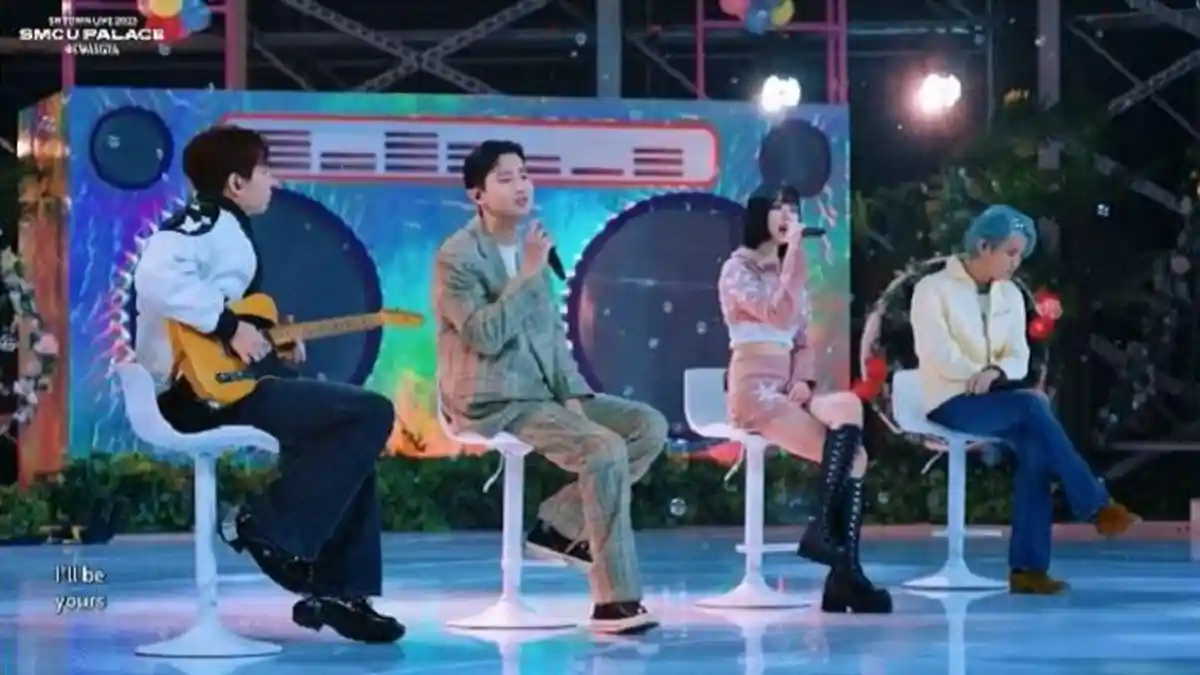 Winter aespa dan Mark NCT Nyanyi Lagu Yours Bareng Raiden x Chanyeol ...