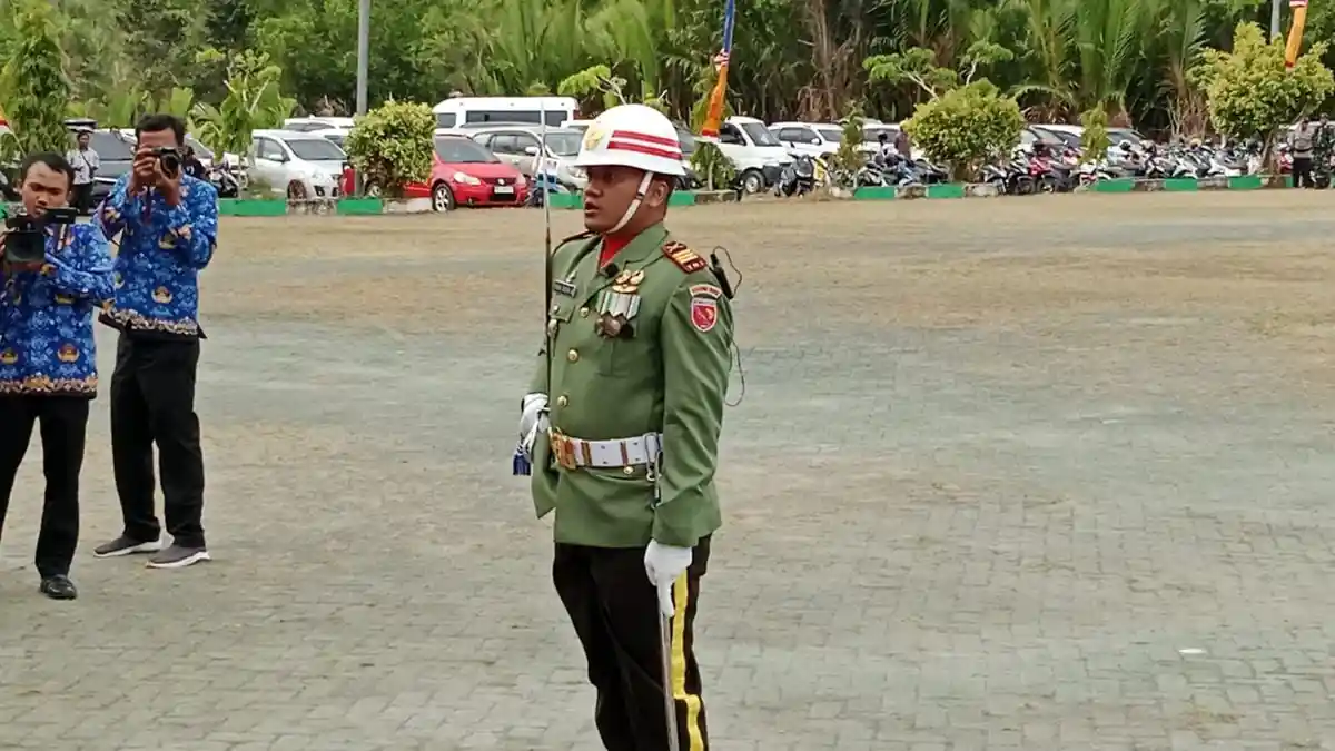 Profil Singkat Lettu Inf Rizki Dicen Agusman, Komandan Upacara HUT RI ke 78 di Halmahera Selatan