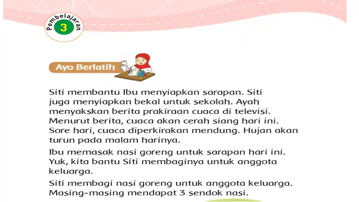 KELAS 3 Kunci Jawaban Tema 5 Halaman 20, 21, 22, 23, dan 24 Kelas 3 Subtema 1 Pembelajaran 3