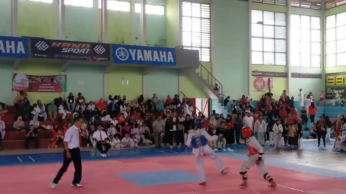 128 Peserta dari Lima Klub Mengukiti Kejuaraan Taekwondo, Wadah Mencari Bibit Atlet