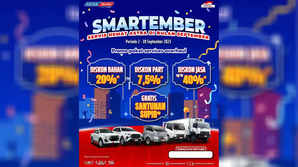 Astra Isuzu Lampung Gulirkan Promo SMARTEMBER, Paket Service Hemat