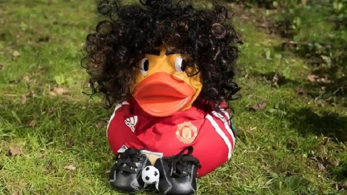 Bebek Fellaini Ikut Balapan Bebek di Manchester