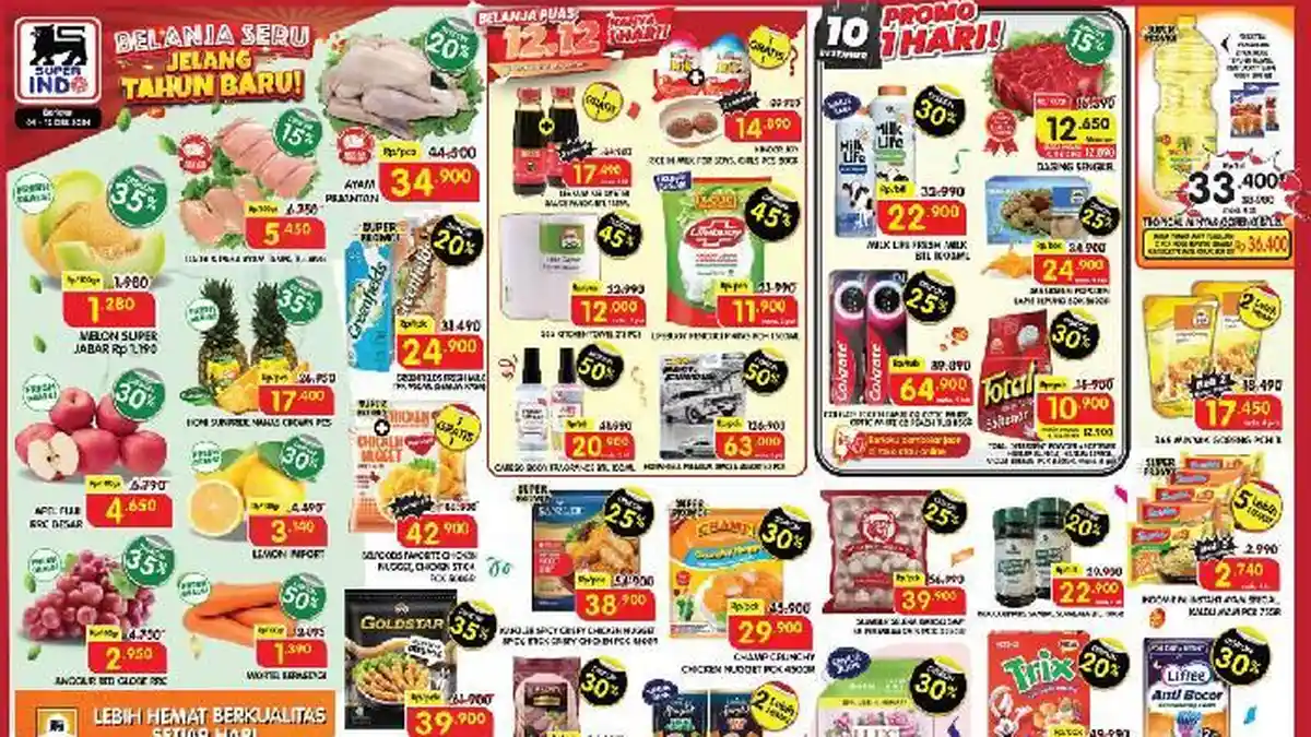 BARU! Katalog Promo Superindo, Alfamart dan Hypermart Bali 9-15 Desember 2024, Diskon Spesial Senin