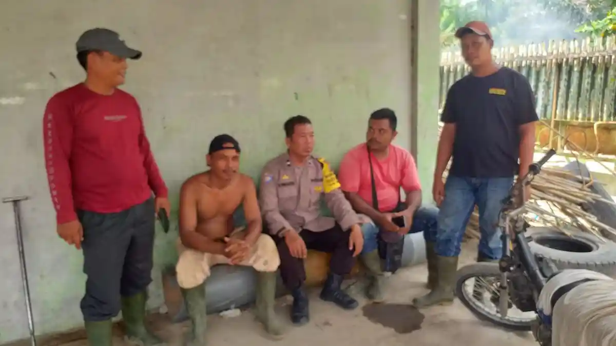 Aipda D Panjaitan Sampaikan Imbauan Kamtibmas di Bandar Khalipah