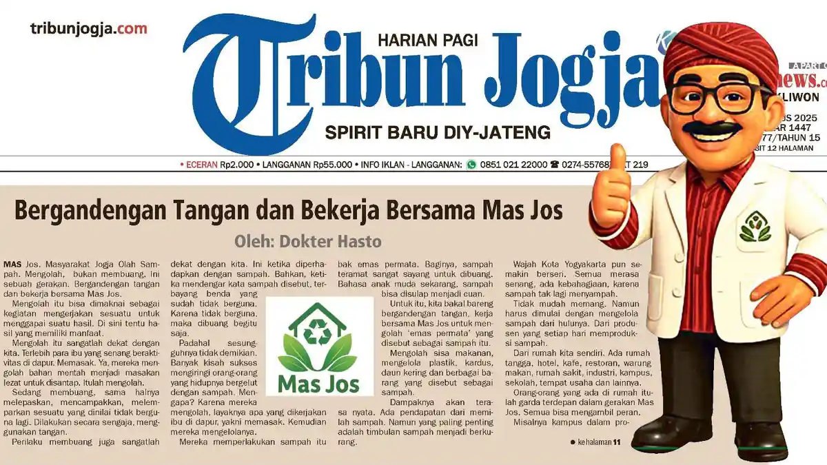 Bergandengan Tangan dan Bekerja Bersama Mas Jos