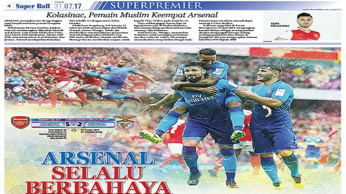 Arsenal Tim yang Selalu Berbahaya Bagi Musuh-musuhnya