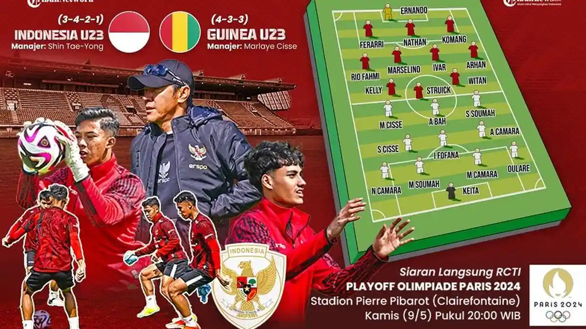 Nonton Gratis Indonesia vs Guinea Via FIFA+, Cek Link Live Streaming dan Susunan Pemain di Sini!