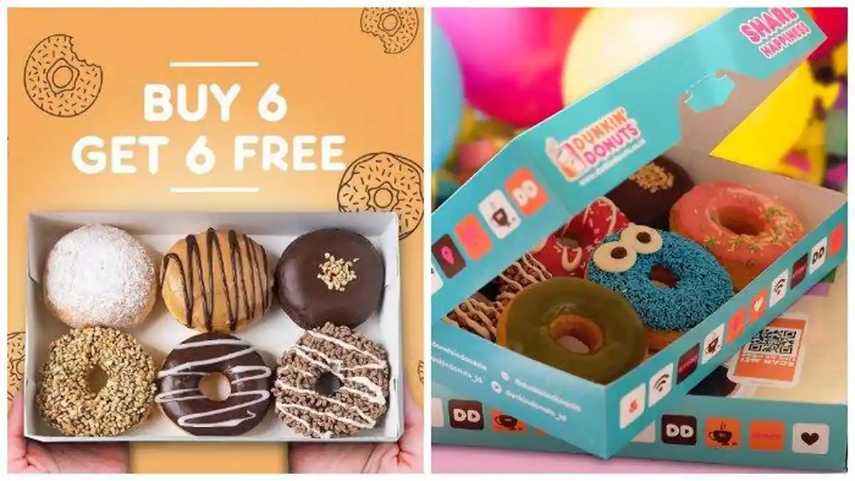 Promo Dunkin Donuts Sampai 29 Januari 2019, Buy 6 Get 6 Free