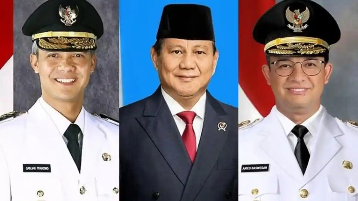 Terbaru Survei Capres 2024, Elektabilitas Prabowo - Ganjar - Anies, Suara NU - Muhammadiyah ke Mana?