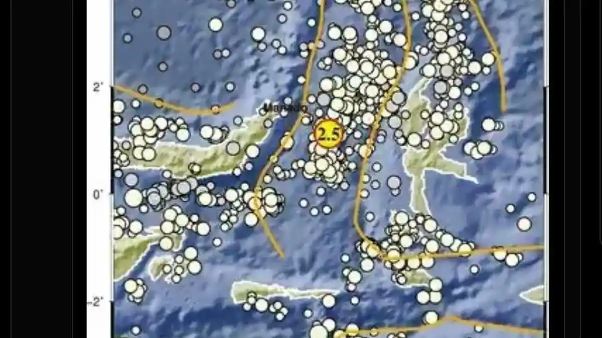 Gempa Lagi di Bitung Sulawesi Utara, Kamis 23 April 2026, BMKG: Magnitudo 2,5