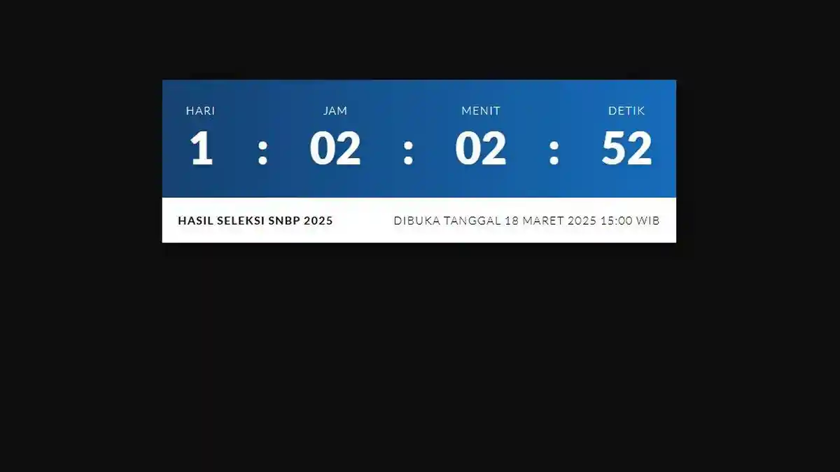 Pengumuman SNBP 2025, Cek Hasil Seleksi di 44 Link Ini Besok 18 Maret Pukul 15.00 WIB