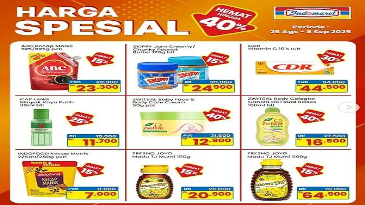 Promo Indomaret Hari Ini, Harga Spesial ABC Kecap Rp 23.300, CDR Rp 44.500
