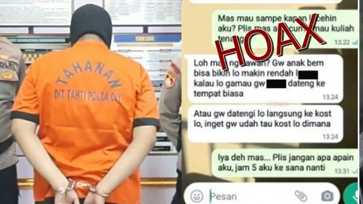 Motif RAN, Pria Tebar Hoax Mahasiswa UNY Lecehkan Maba, Sakit Hati Tak Diterima Jadi Anggota BEM