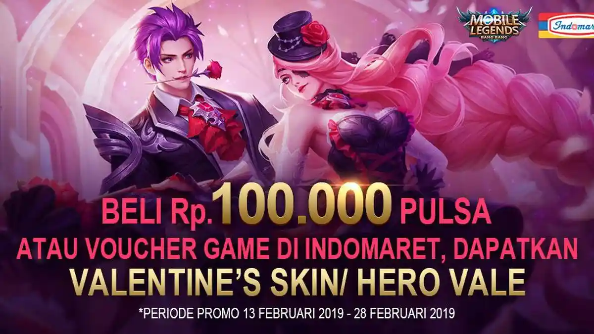 Mobile Legends: Bang Bang Rilis Skin Edisi Valentine dan Bagikan Gratis