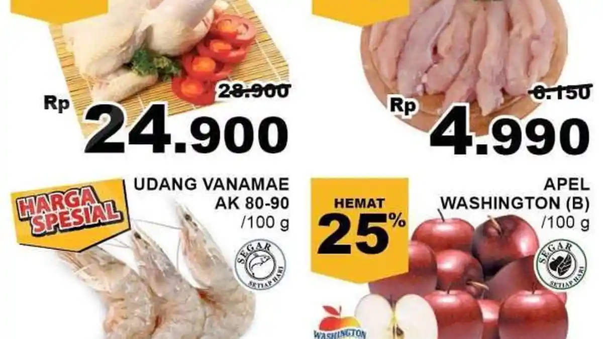 Promo Giant Hari Ini Sabtu 7 Novermber 2020, Ayam dan Daging Lebih Hemat Hingga 15 persen