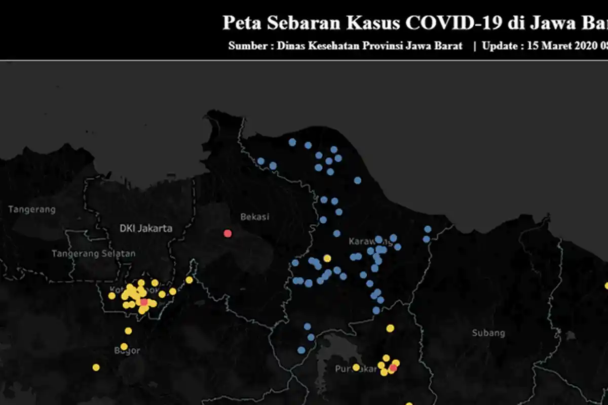 Pikobar Tampilkan Data Terbaru Sebaran Virus Corona di Jabar, Termasuk di Kota Bandung