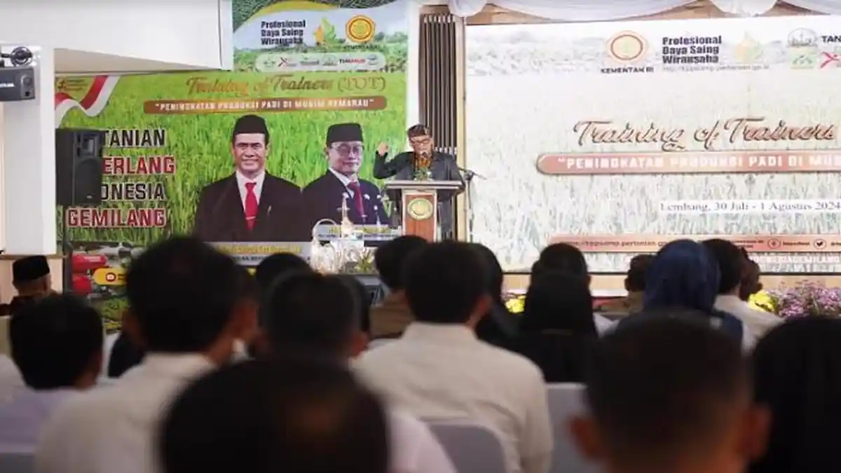 Tingkatkan Produksi Padi Musim Kemarau, Kementan Latih Widyaiswara, Dosen, Guru & Penyuluh Pertanian