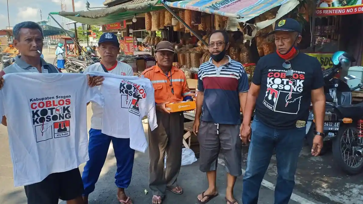 Tolak Yuni-Suroto, Sekelompok Orang Bernama Gerakan Koko Gerilya Kampanye Kotak Kosong di Sragen