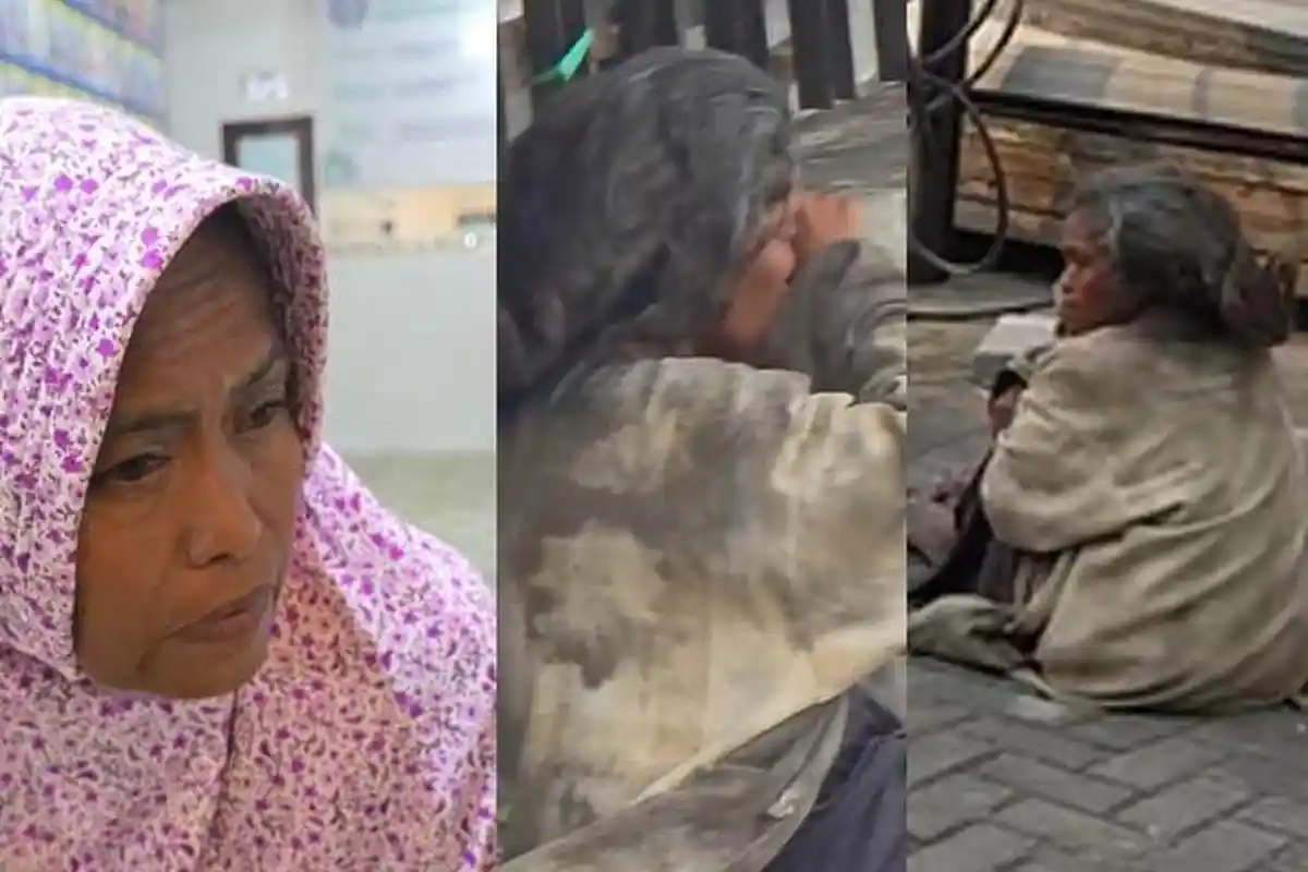 Tangis Ibu Sumi Dibawa ke Panti Jompo setelah Bertahun-tahun Telantar di Jalan, Rambut Menggimbal