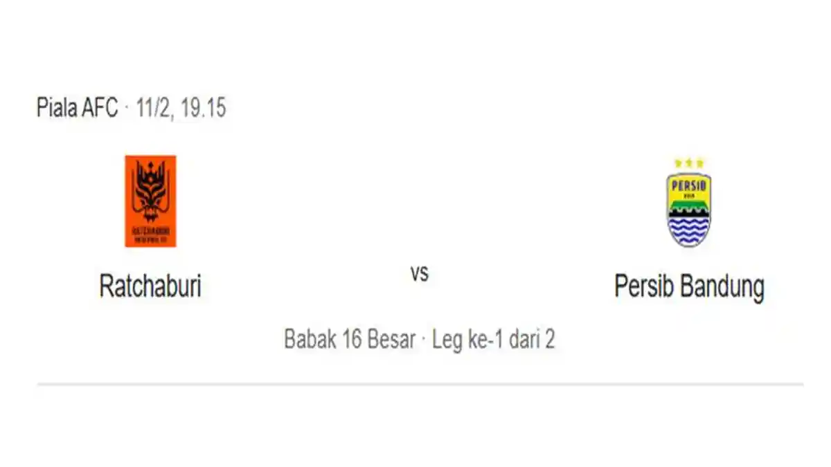 Lengkap Jadwal Persib Bandung Vs Ratchaburi 16 Besar ACL 2 2026 serta Daftar Susunan Pemain Persib