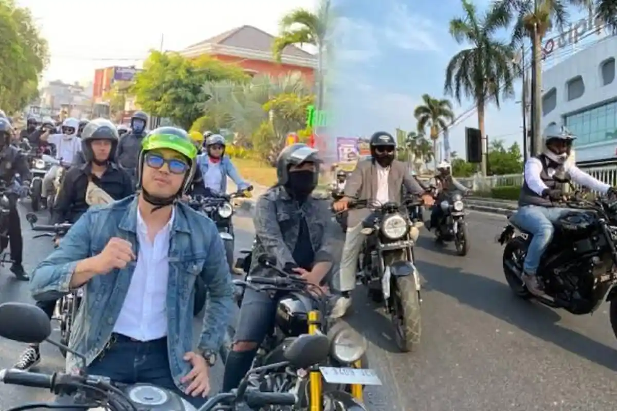 Gelar Rolling City XSR 155, Gentleman Ramaikan Jalanan di Kota Sidoarjo