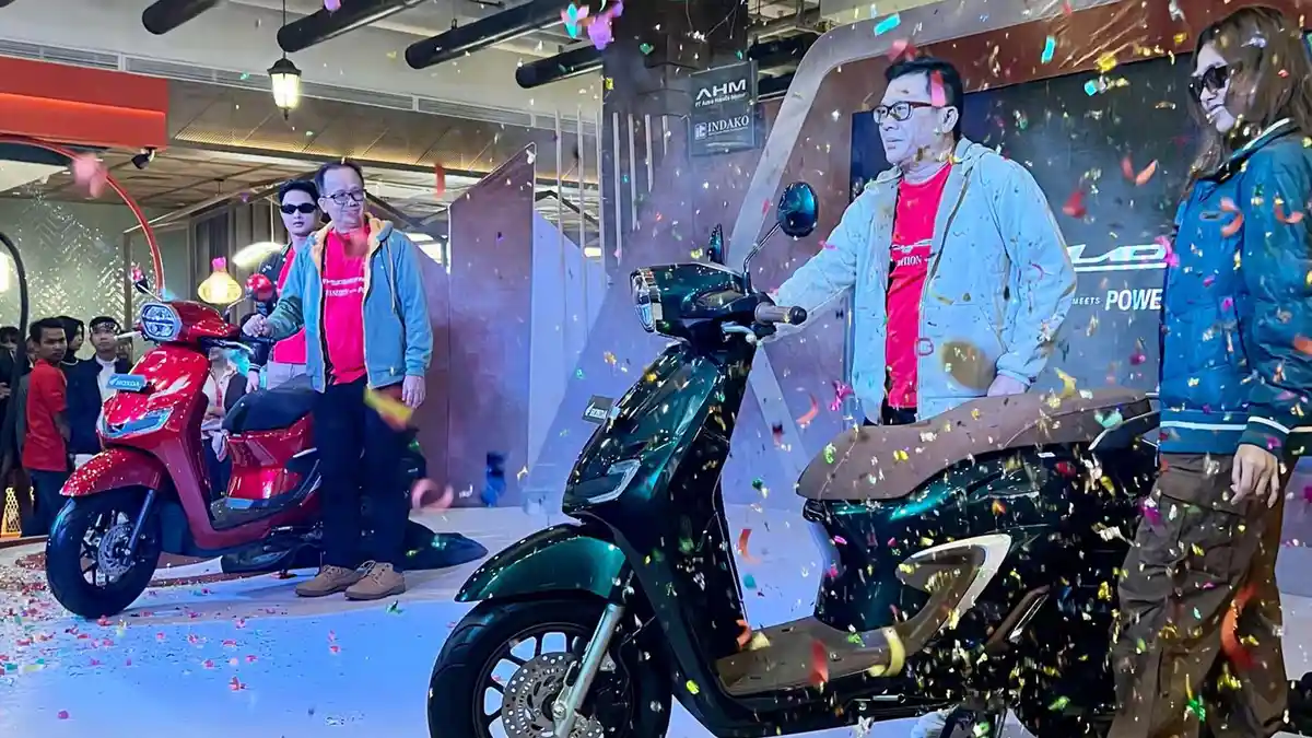 Jadi Pusat Perhatian, Indako Trading Coy Hadirkan Skutik Premium Fashionable New Honda Stylo 160