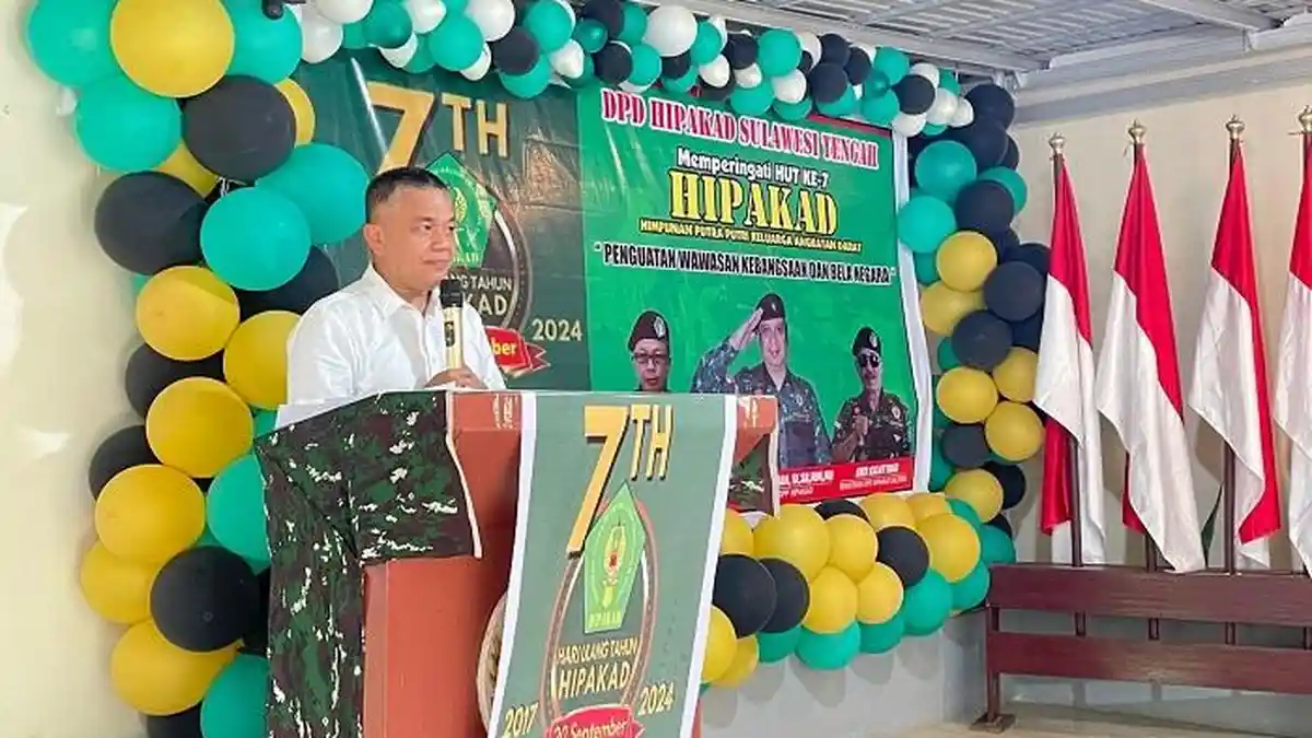 Hadianto Rasyid Sapa Anak Tentara di HUT ke-7 Hipakad Sulteng