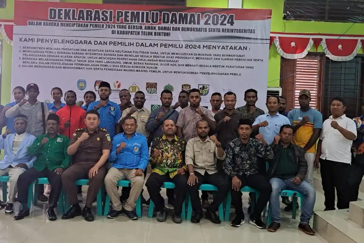 KNPI Teluk Bintuni Komitmen Jaga Pemilu 2024 Aman dan Damai