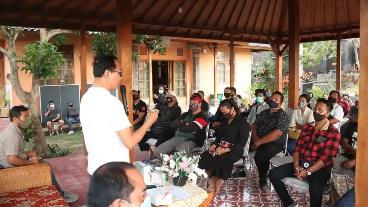 Wabup Badung Suiasa Imbau Masyarakat Jimbaran Tetap Utamakan Protokol Kesehatan