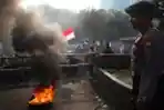 Pengamanan di depan Gedung KPK
