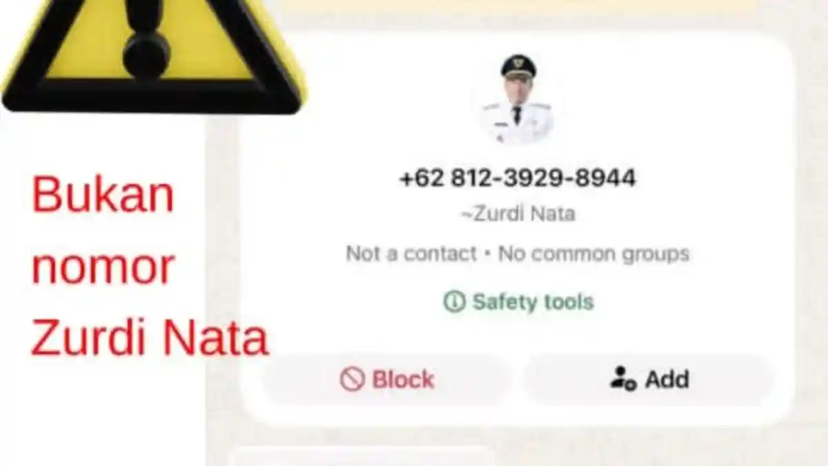 Waspada Hoaks dan Penipuan WhatsApp Catut Nama Bupati Kepahiang Zurdi Nata