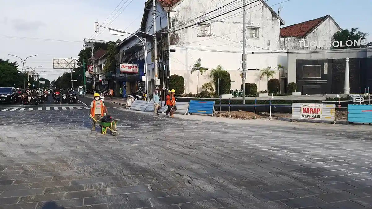 Kawasan Tugu Pal Putih Yogyakarta Ditata Ulang hingga 23 Desember 2020