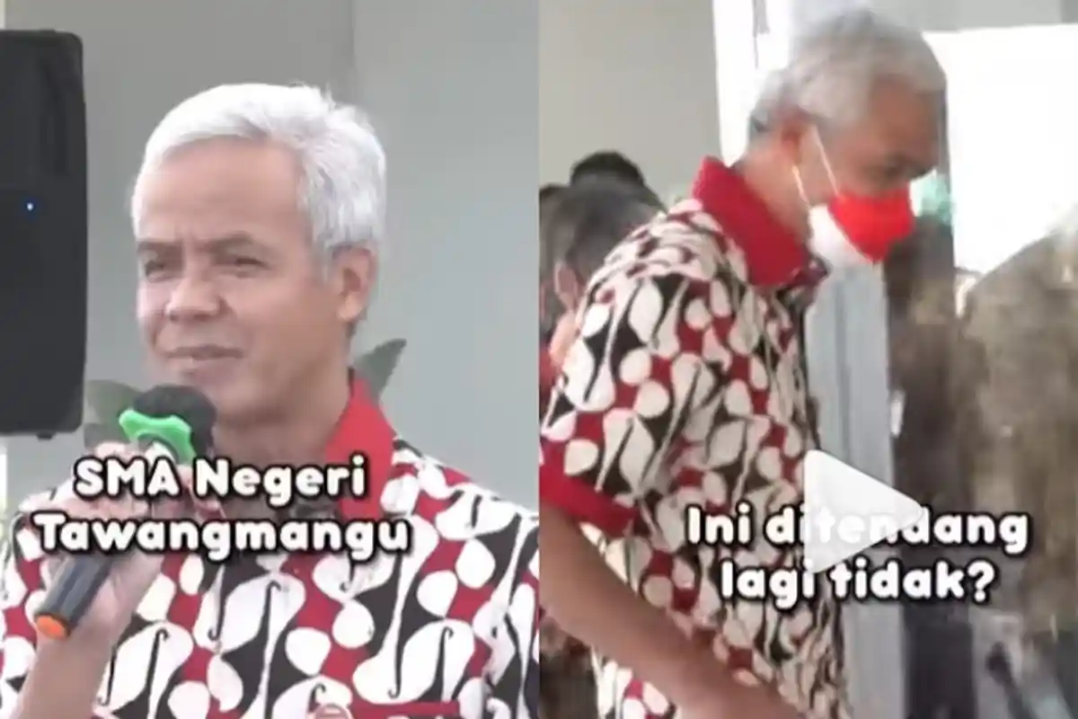 Dulu Viral Tendang Tembok SMAN Tawangmangu, Kini Ganjar Acungkan 2 Jempol: Ini Ditendang Lagi Tidak?