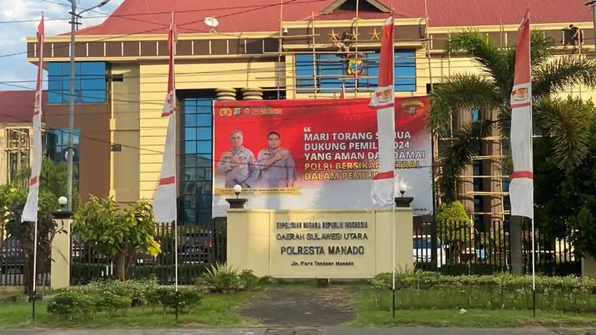 Potret Terkini Kantor Polresta Manado Rabu 20 Desember 2023