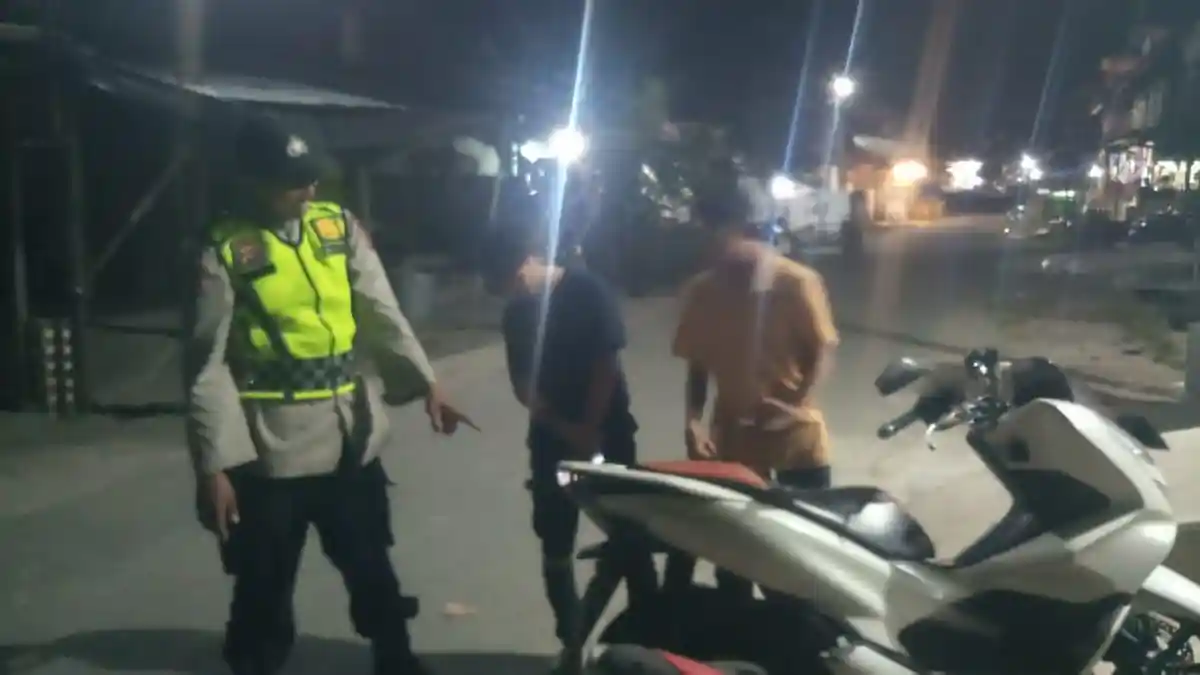 Antisipasi Balap Liar, Polres Aceh Selatan hingga Polsek Jajaran Gencarkan Patroli Malam
