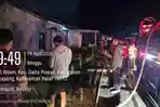 Pamapta Polres Ketapang Bersama Piket Fungsi Gerak Cepat Datangi TKP Kebakaran di BTN Palm Vista