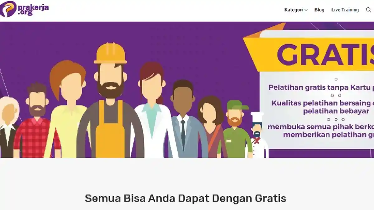 Muncul Situs Prakerja.org Berikan Pelatihan Kerja Gratis, Sindiran Menohok Program Prakerja Jokowi