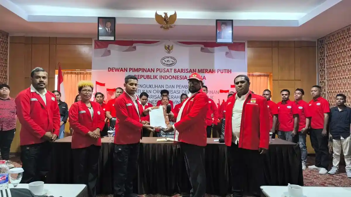 Dewan Pimpinan Pusat Barisan Merah Putih Mengukuhkan Pengurus Provinsi Papua