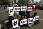 Buruh Migran Melakukan Kampanye Simpatik